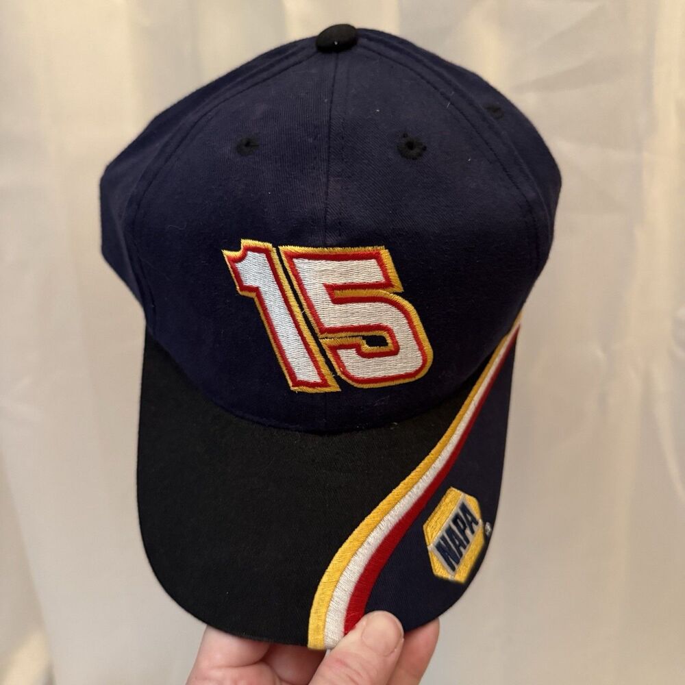 Vintage NAPA Racing #15 NASCAR Michael Waltrip Hat Cap Adjustable Navy